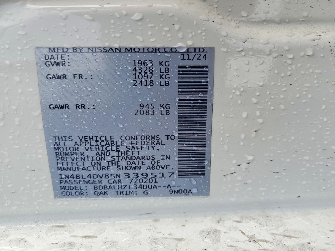 2025 Nissan Altima 2.5 Sv - zdjęcie 12