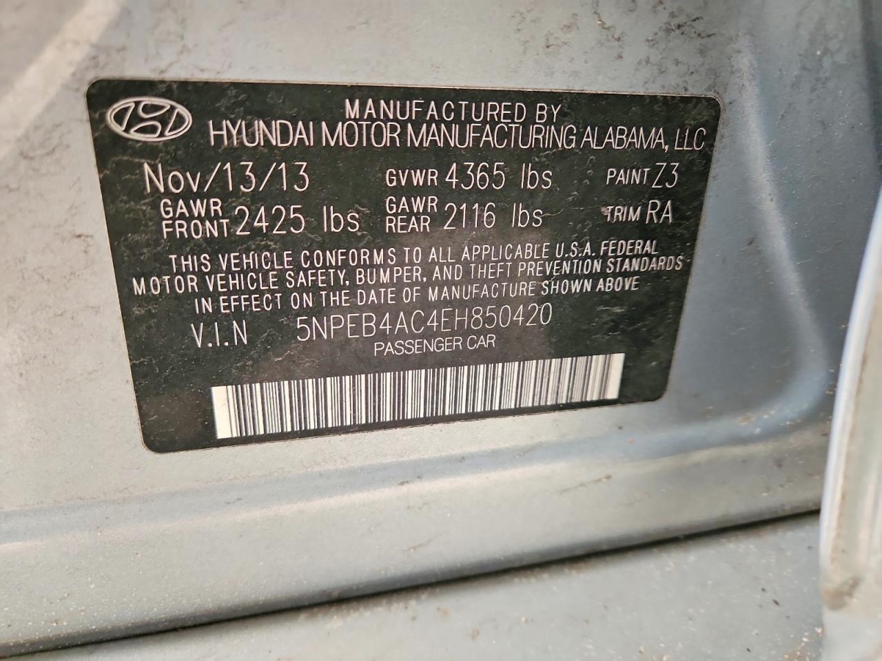 2014 Hyundai Sonata Gls - zdjęcie 12