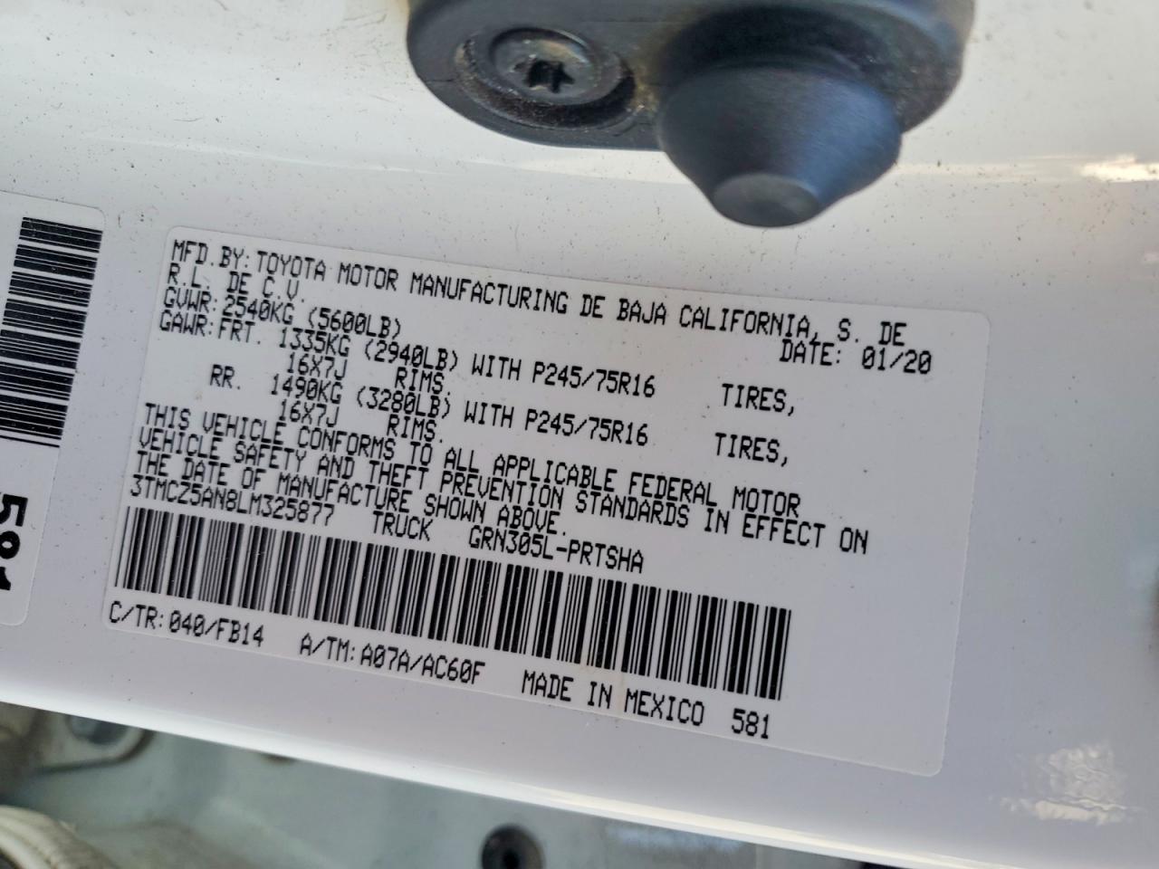 2020 Toyota Tacoma Sr V6 - zdjęcie 13