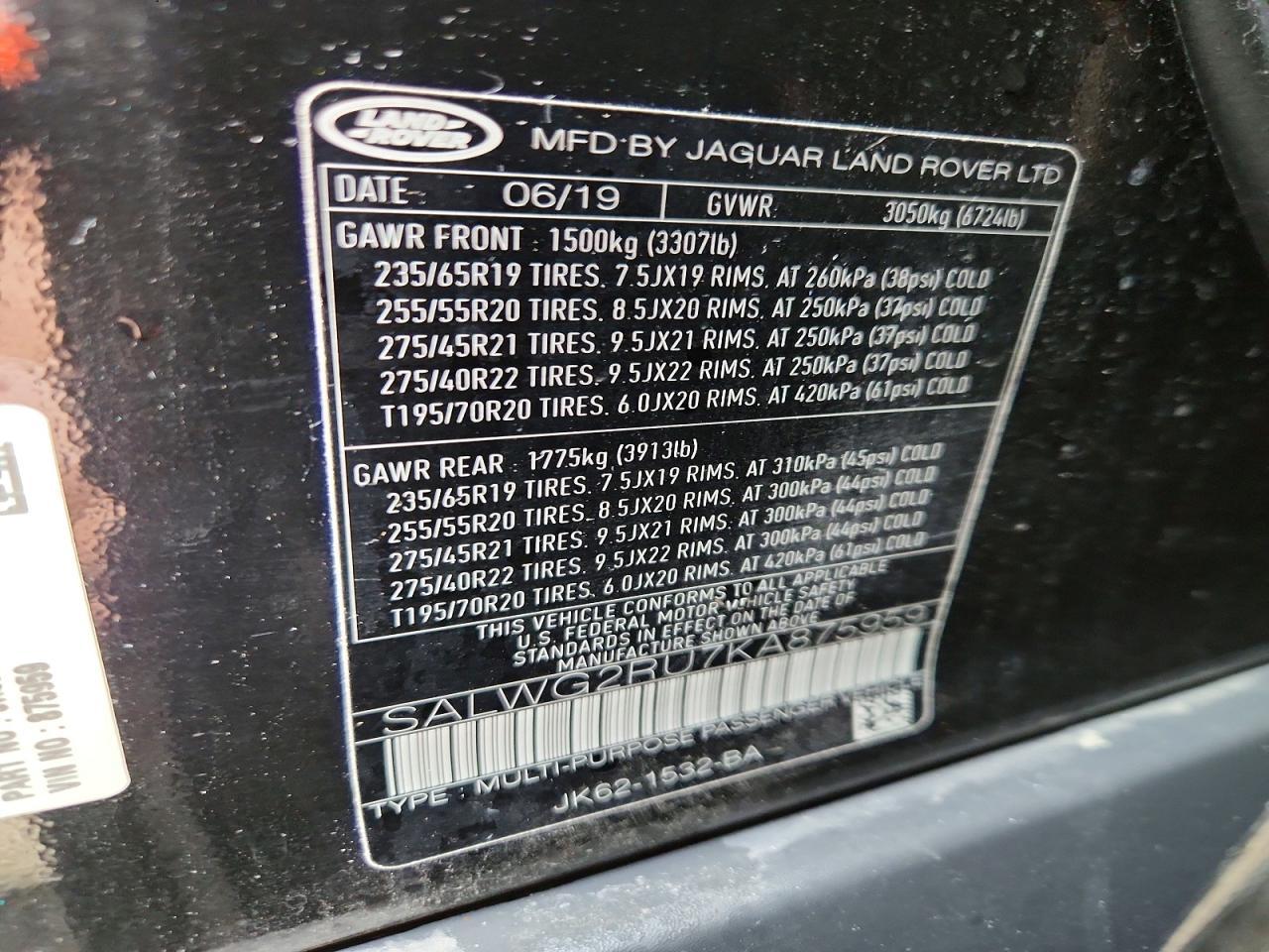 2019 Land Rover Range Rover Sport Se - zdjęcie 13