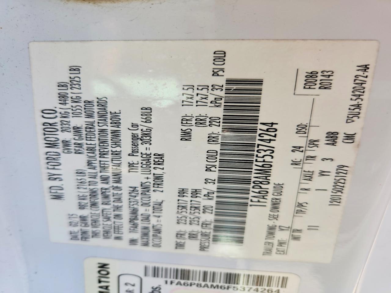 2015 Ford Mustang - zdjęcie 12