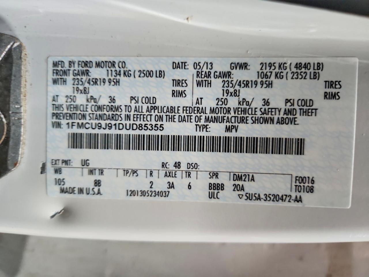 2013 Ford Escape Titanium - zdjęcie 13