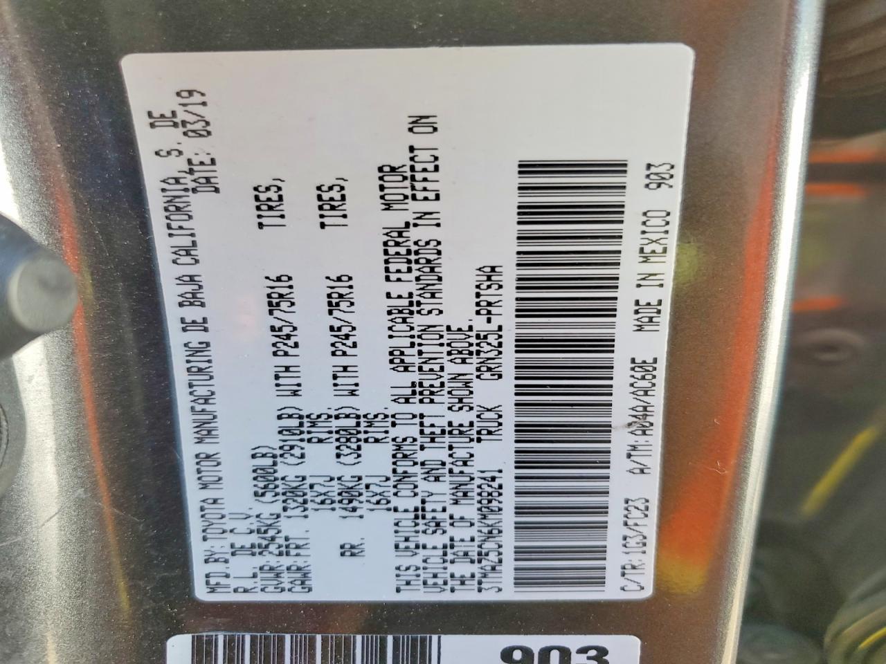 2019 Toyota Tacoma Sr5 - zdjęcie 12