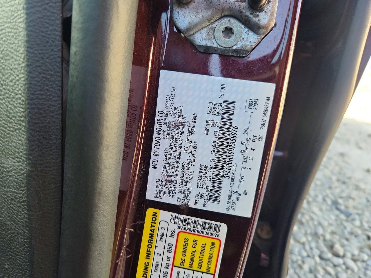 2013 Ford Fusion Se - zdjęcie 12