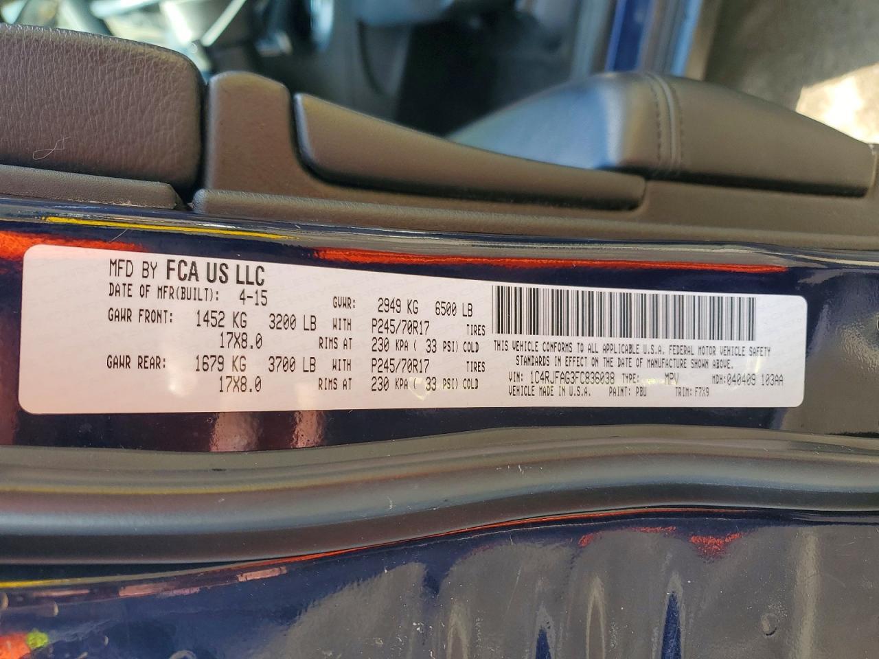 2015 Jeep Grand Cherokee Laredo - zdjęcie 13