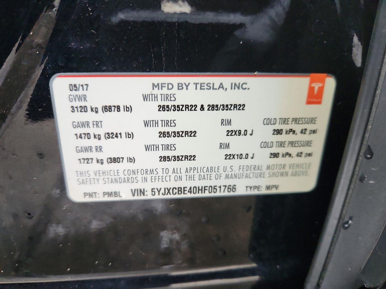 2017 Tesla Model X - zdjęcie 14