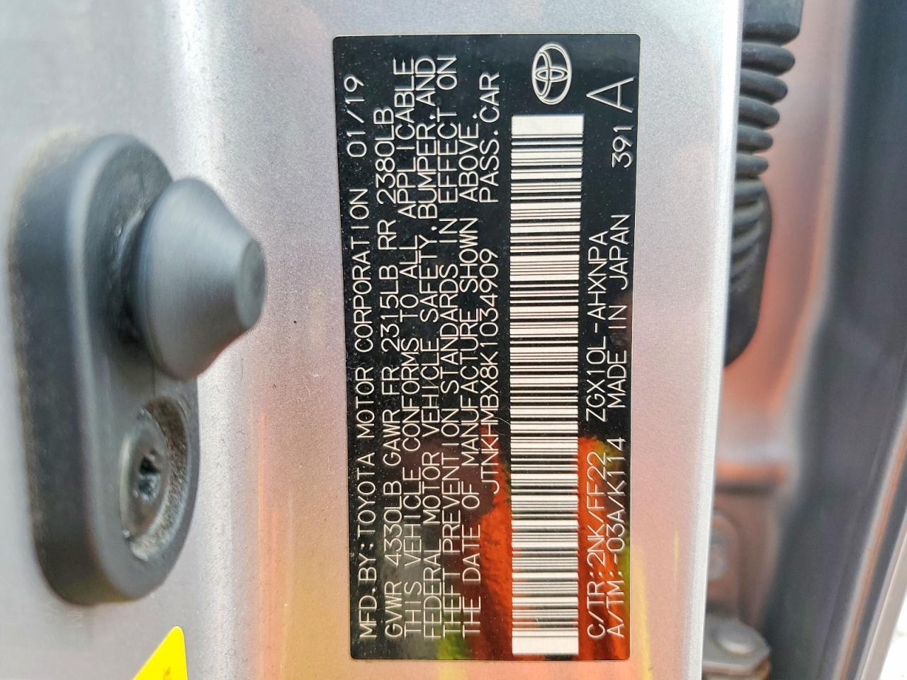 2019 Toyota C-Hr Xle - zdjęcie 13