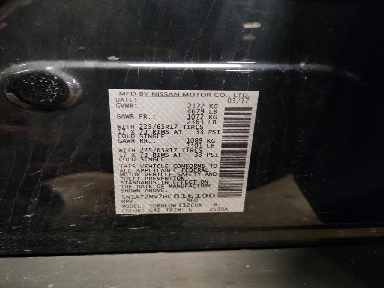 2017 Nissan Rogue S - zdjęcie 13