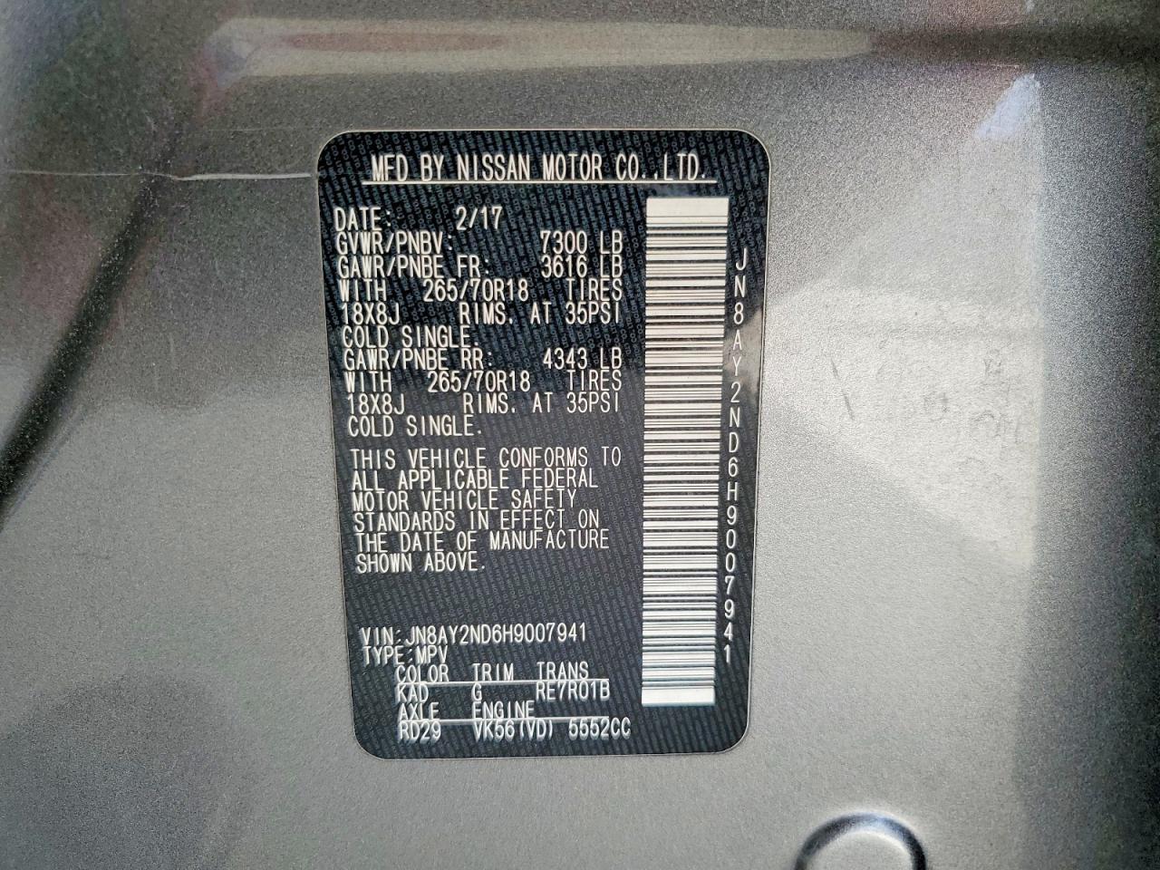 2017 Nissan Armada Sv - zdjęcie 13
