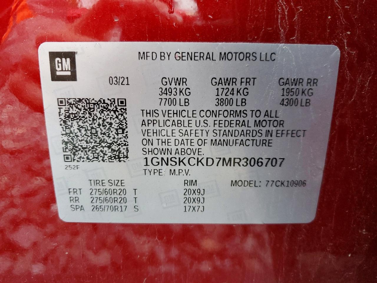 2021 Chevrolet Suburban K1500 Lt - zdjęcie 13