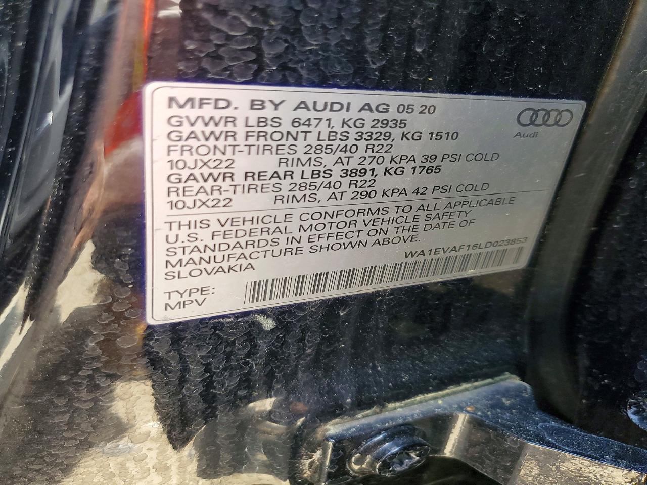 2020 Audi Q8 Premium Plus S-Line - zdjęcie 14