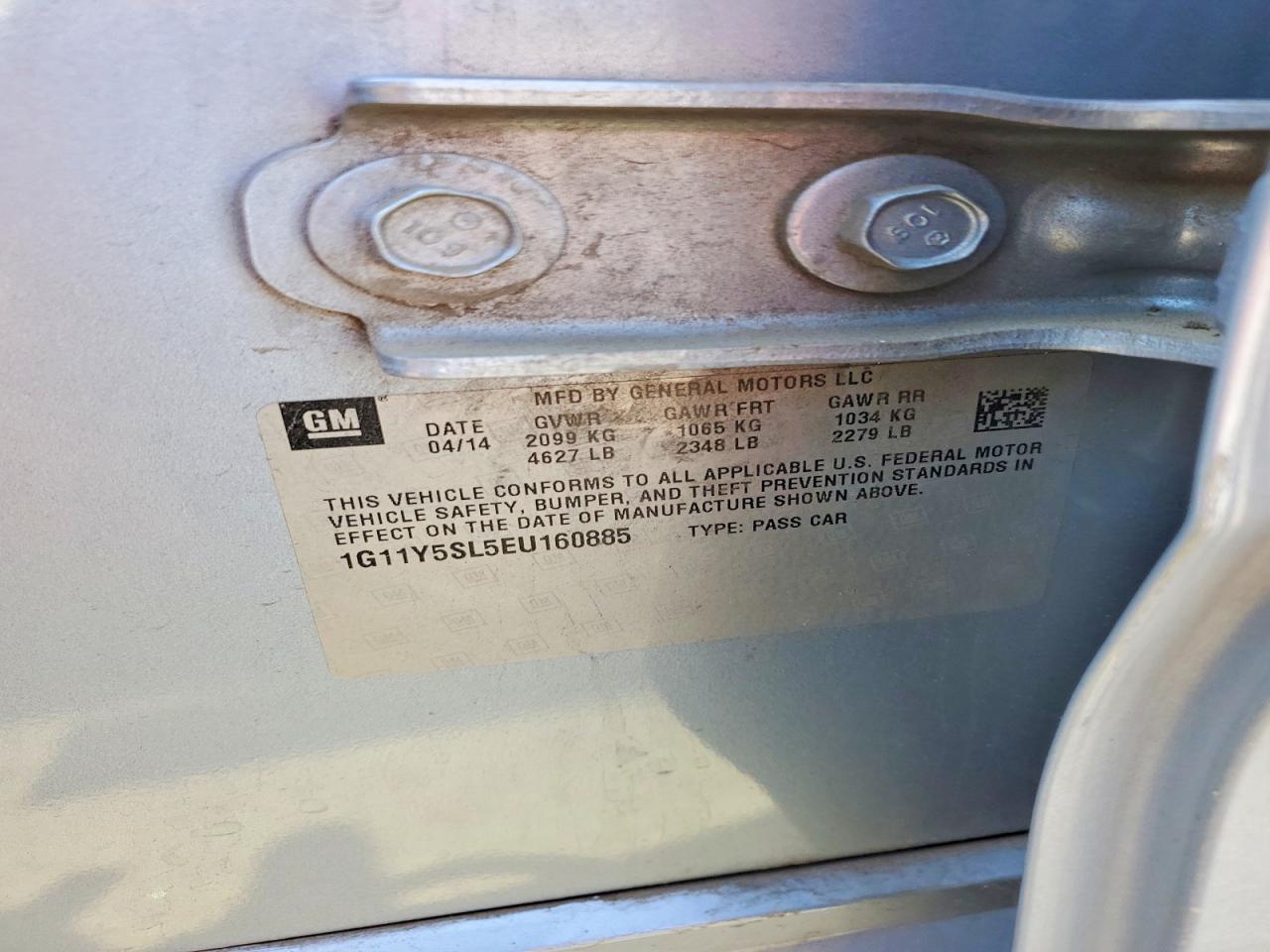 2014 Chevrolet Impala Ls - zdjęcie 12