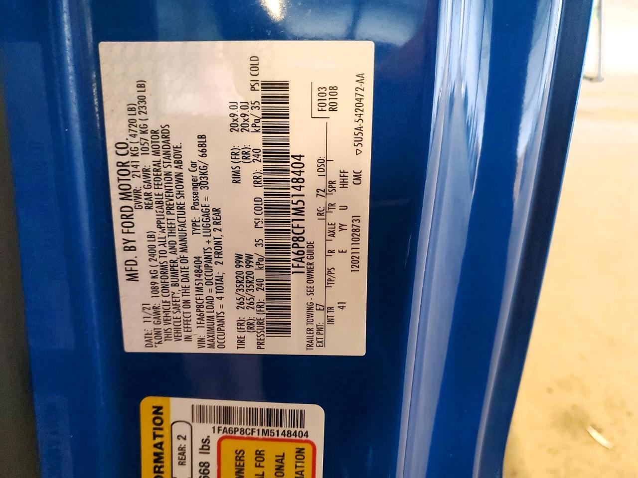 2021 Ford Mustang Gt - zdjęcie 13