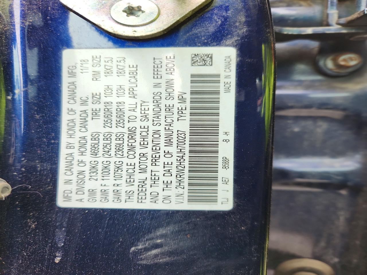 2018 Honda Cr-V Ex - zdjęcie 12