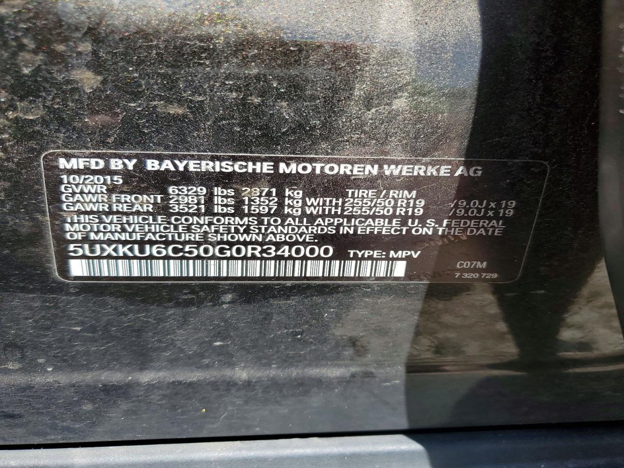 2016 BMW X6 xDrive50I - zdjęcie 14