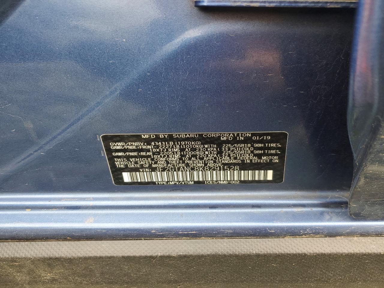 2019 Subaru Crosstrek Limited - zdjęcie 13
