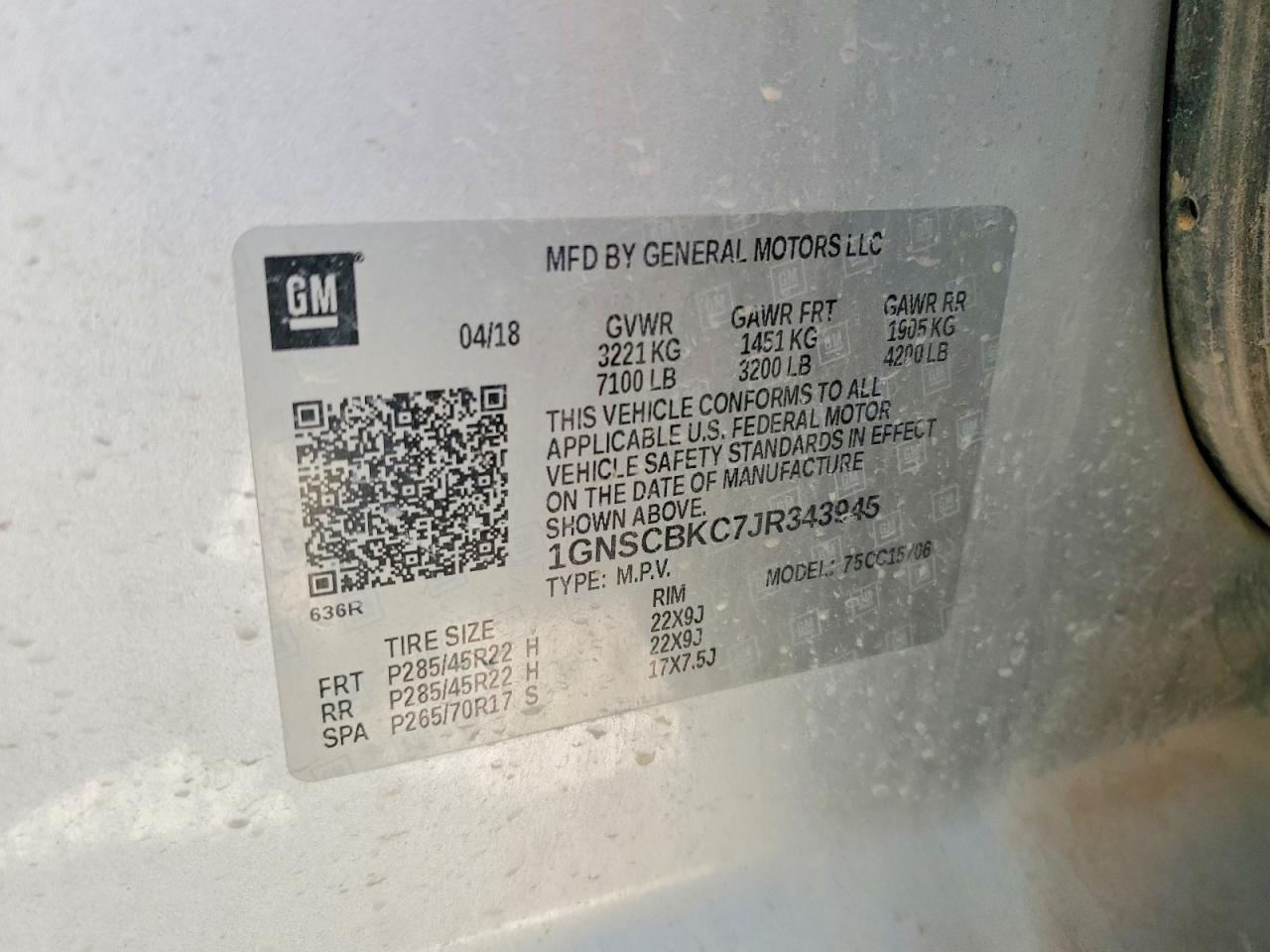 2018 Chevrolet Tahoe C1500 Lt - zdjęcie 13