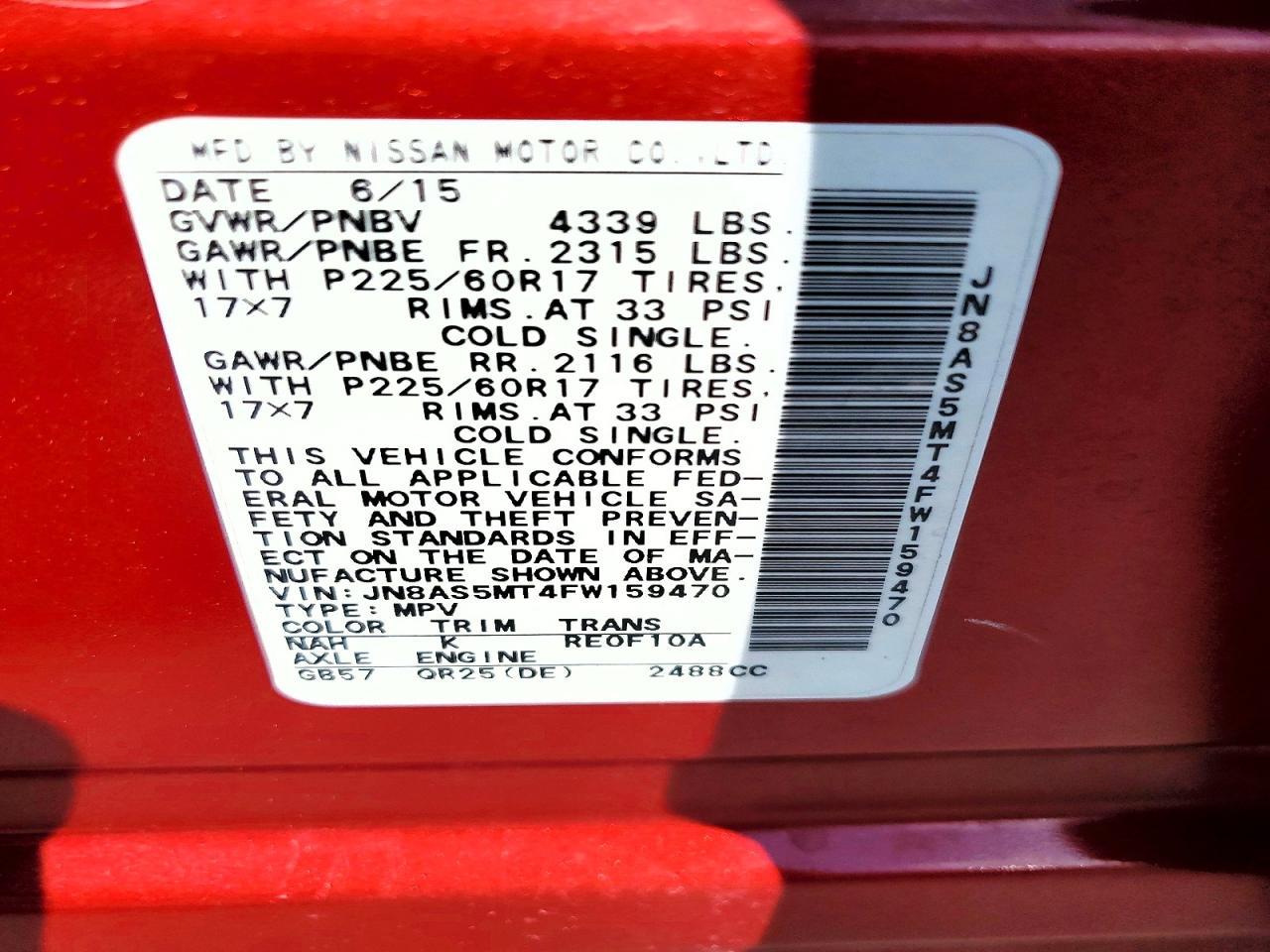 2015 Nissan Rogue Select S - zdjęcie 13