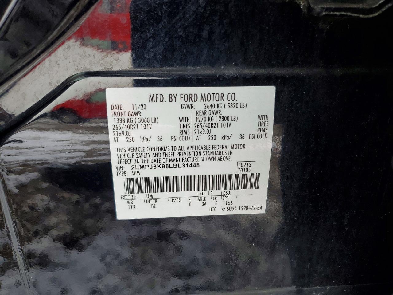 2020 Lincoln Nautilus Reserve - zdjęcie 13