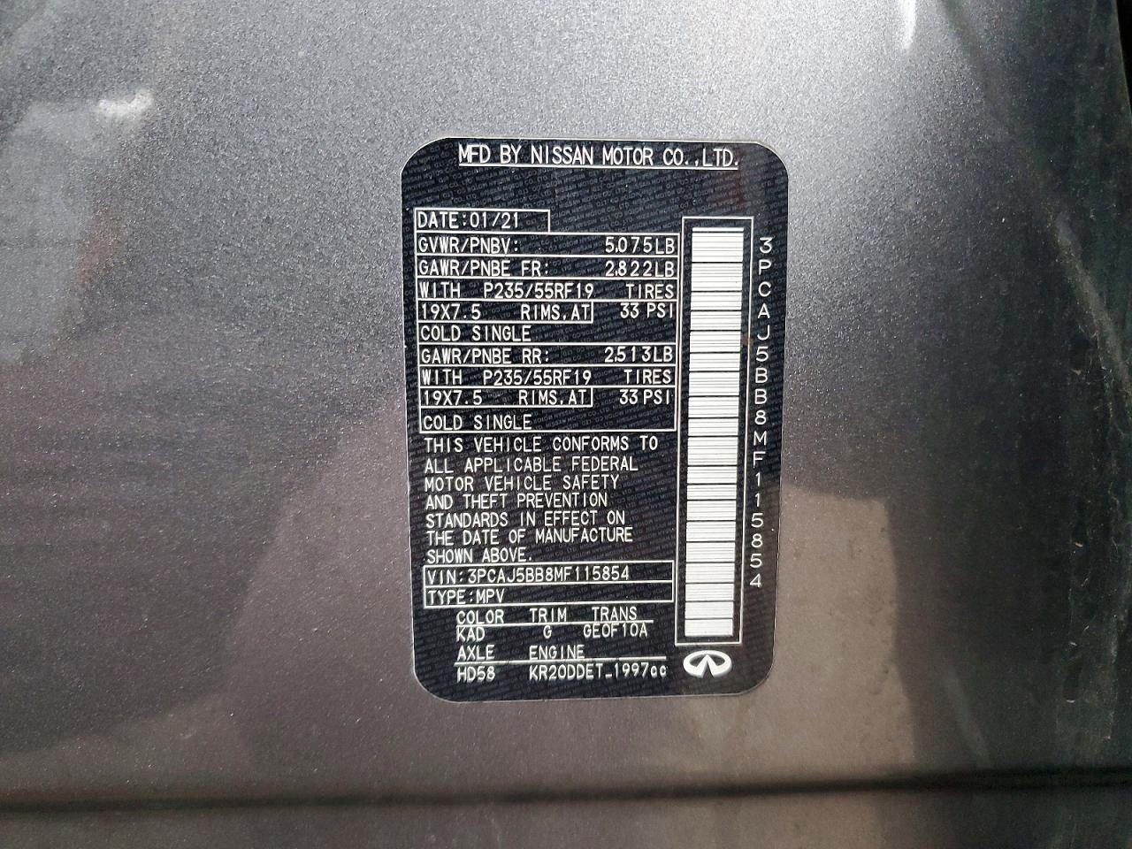 2021 Infiniti Qx50 Luxe - zdjęcie 12