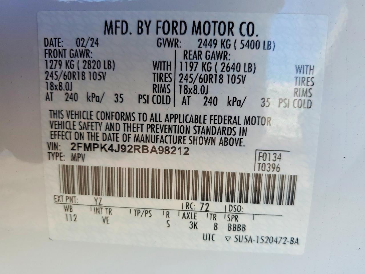 2024 Ford Edge Sel - zdjęcie 13