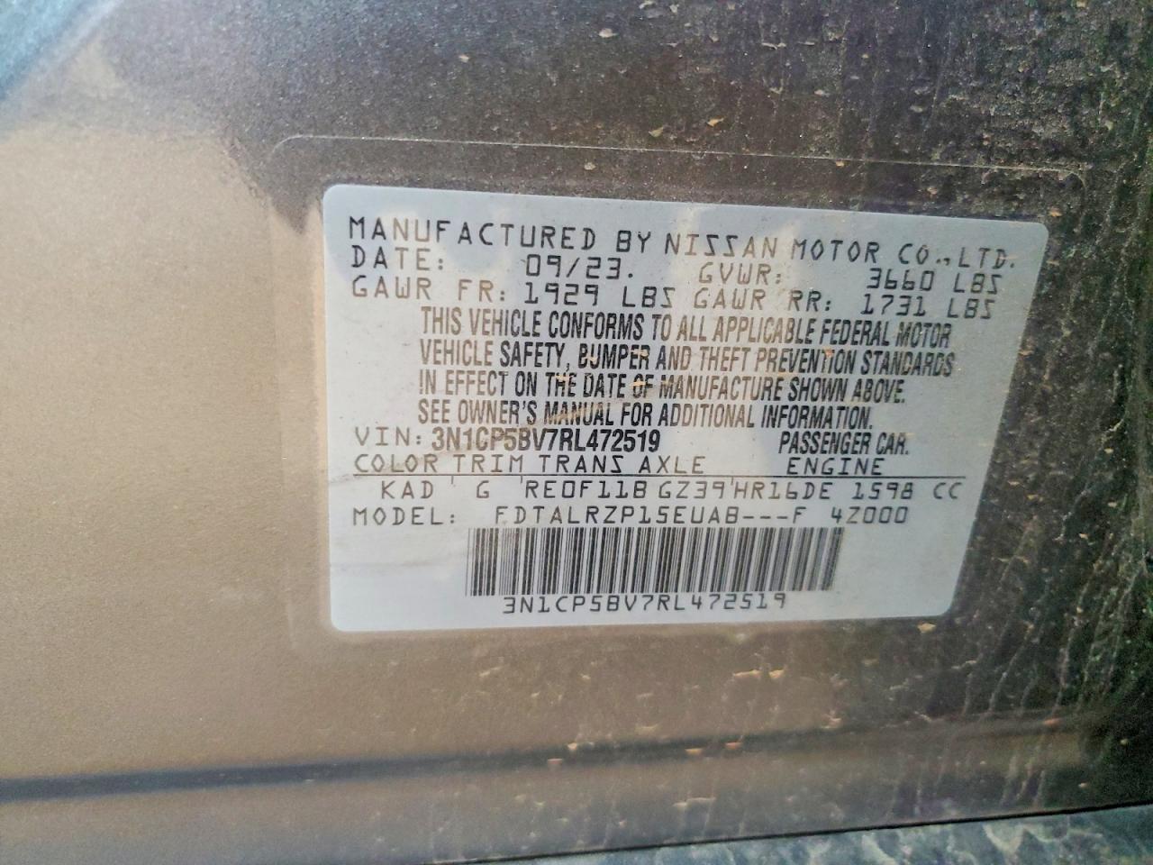 2024 Nissan Kicks S - zdjęcie 12