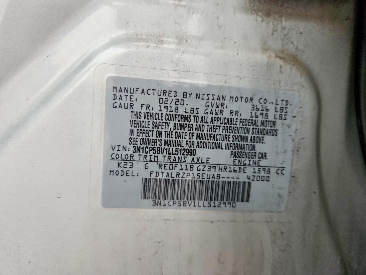 2020 Nissan Kicks S - zdjęcie 13