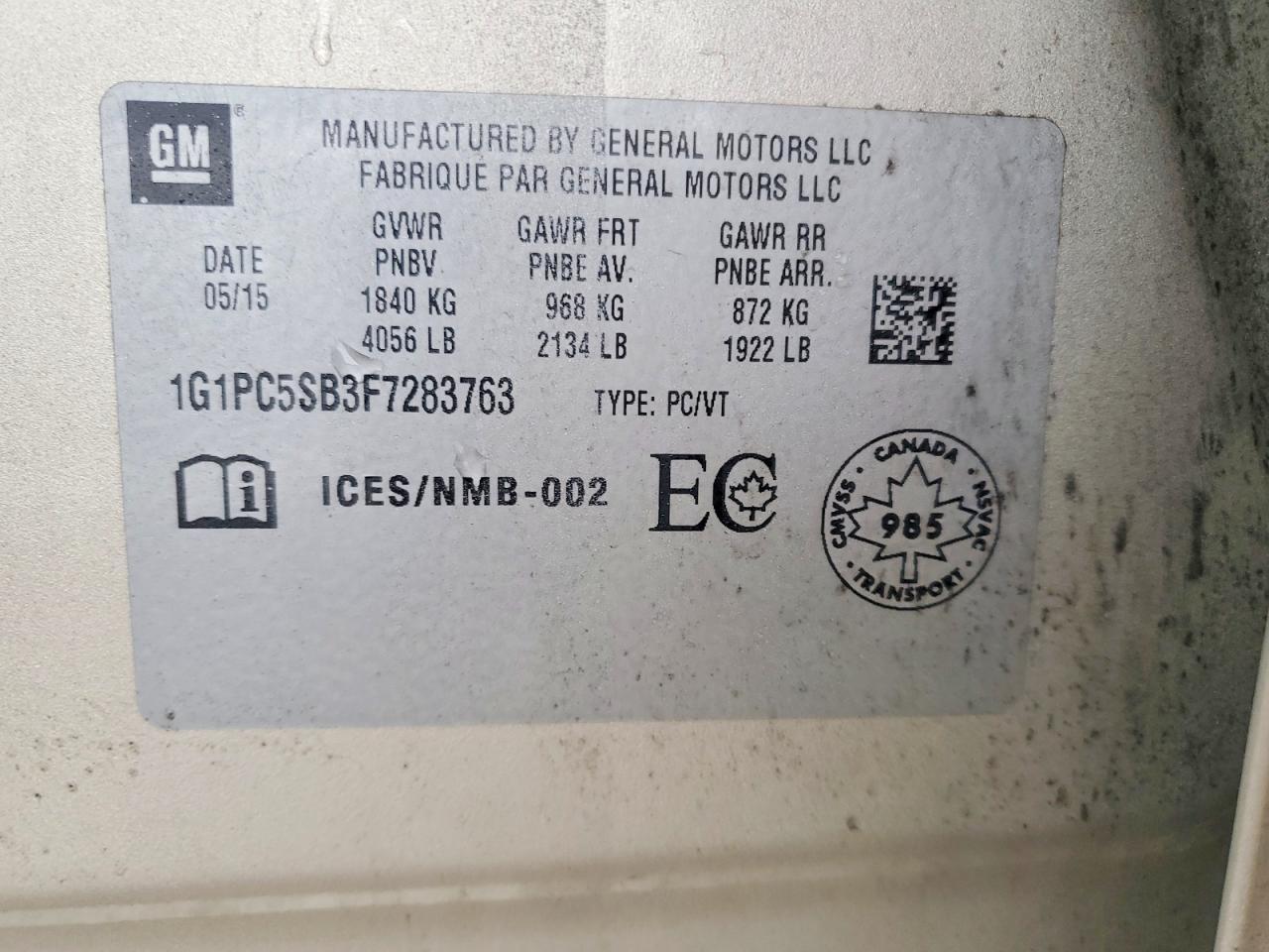 2015 Chevrolet Cruze Lt - zdjęcie 13