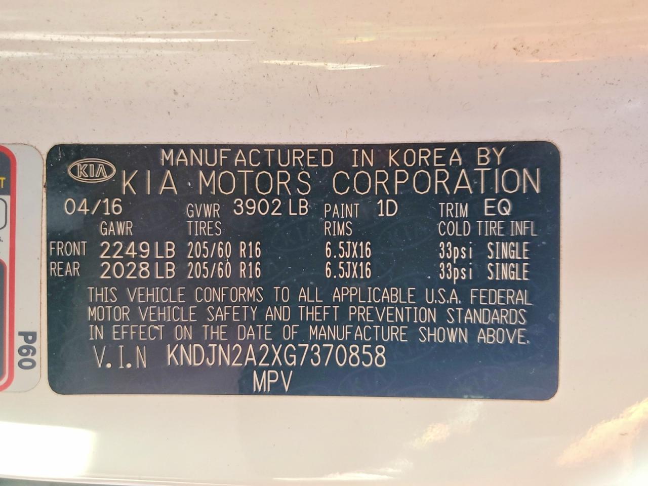 2016 Kia Soul Base - zdjęcie 12