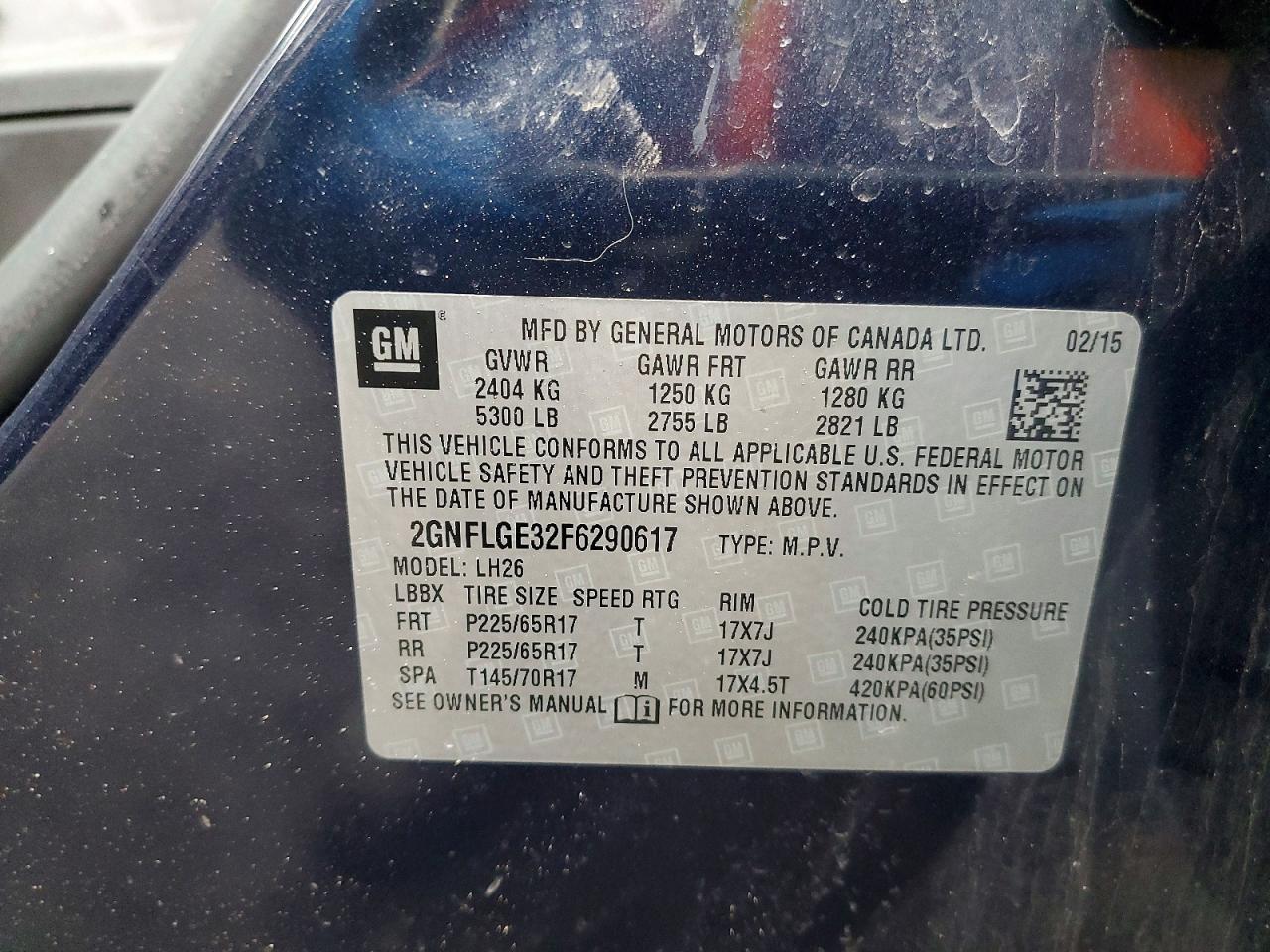 2015 Chevrolet Equinox Lt - zdjęcie 14