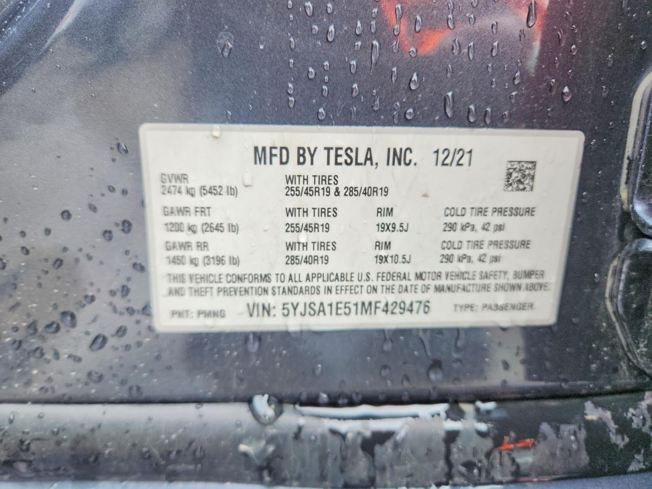 2021 Tesla Model S - zdjęcie 12