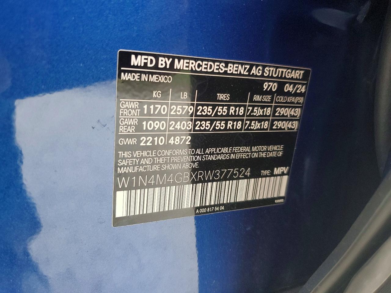 2024 Mercedes-Benz Glb 250 - zdjęcie 13
