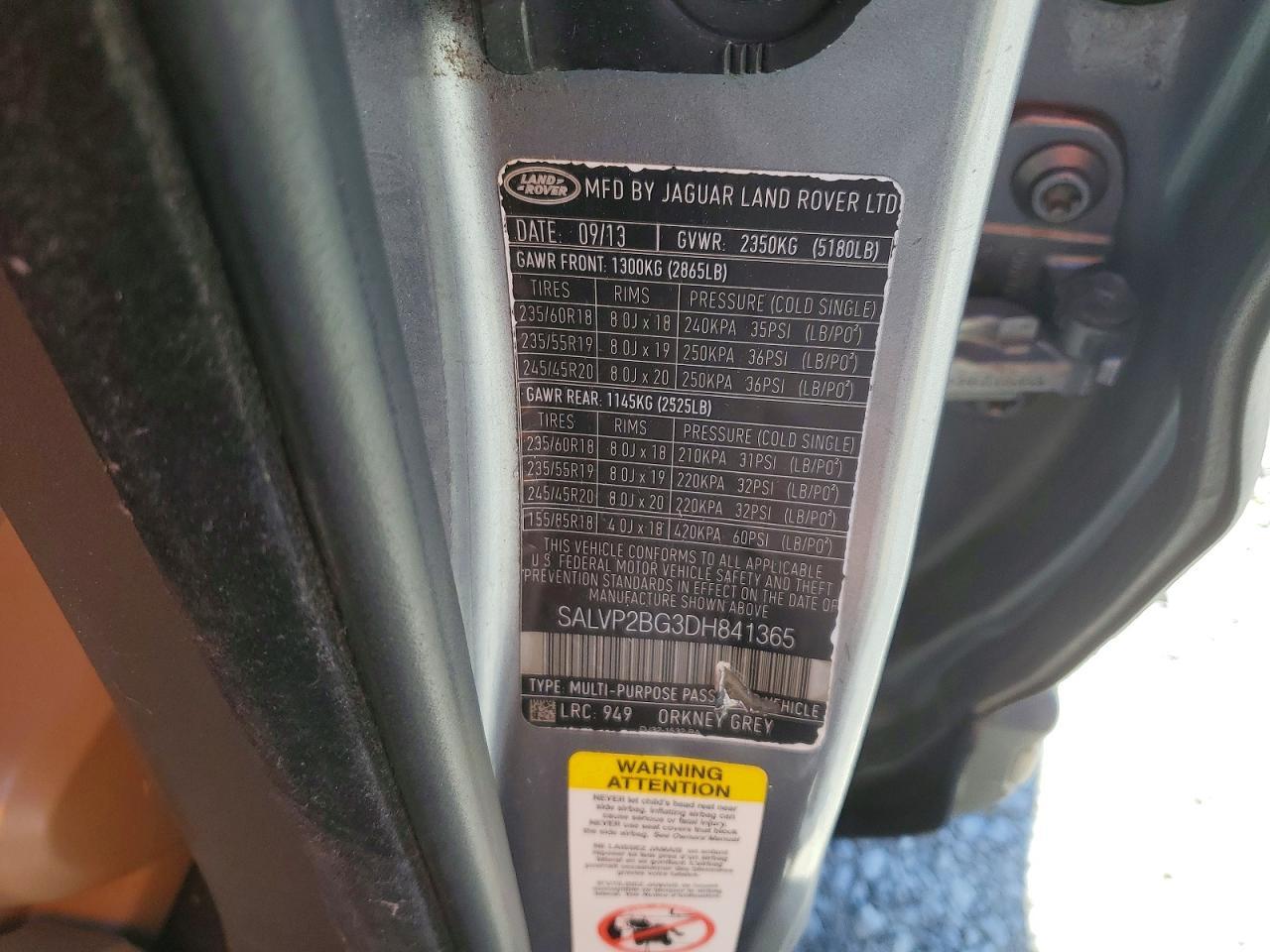 2013 Land Rover Range Rover Evoque Pure Plus - zdjęcie 13