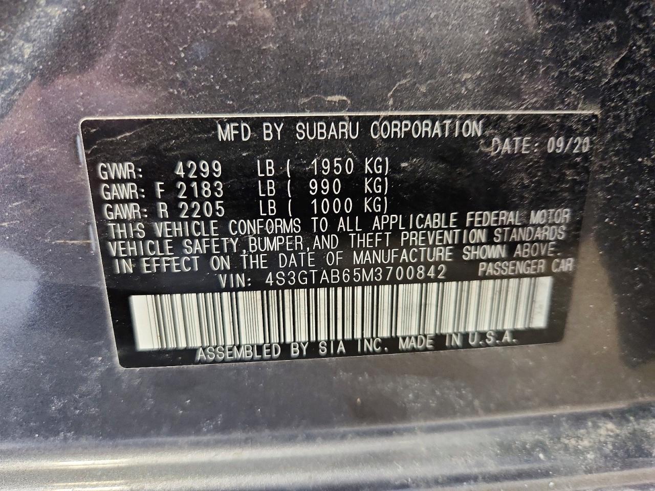 2021 Subaru Impreza - zdjęcie 12