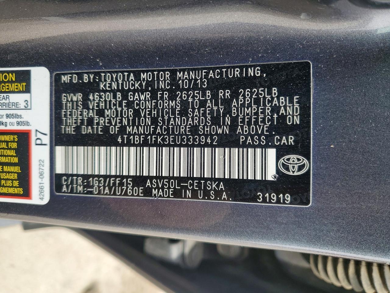 2014 Toyota Camry Se - zdjęcie 13