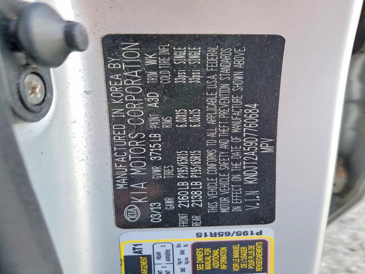 2013 Kia Soul Base - zdjęcie 14