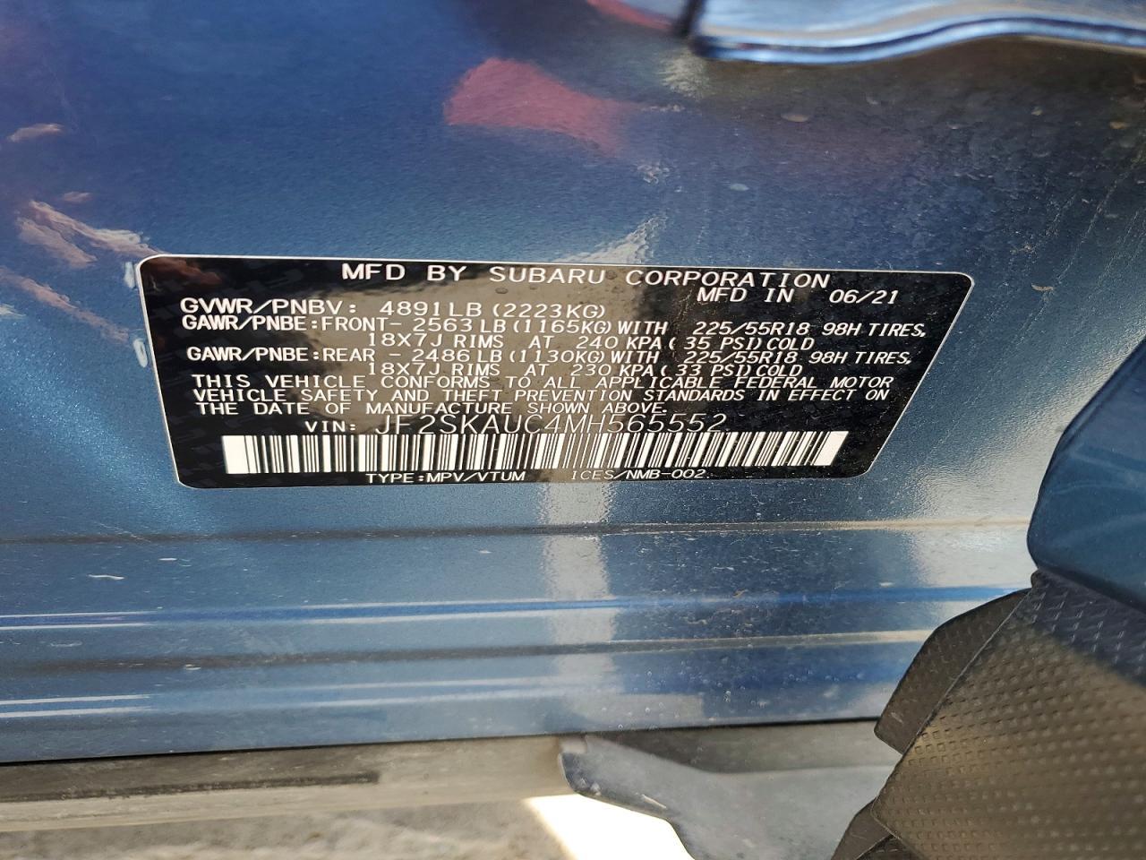2021 Subaru Forester Limited - zdjęcie 13