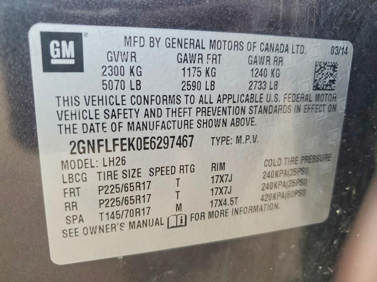 2014 Chevrolet Equinox Lt - zdjęcie 13