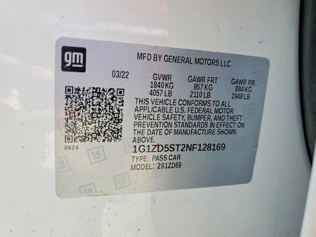 2022 Chevrolet Malibu - zdjęcie 12