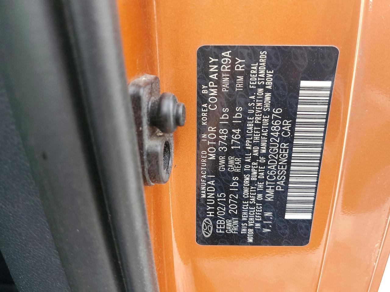 2016 Hyundai Veloster Base - zdjęcie 12