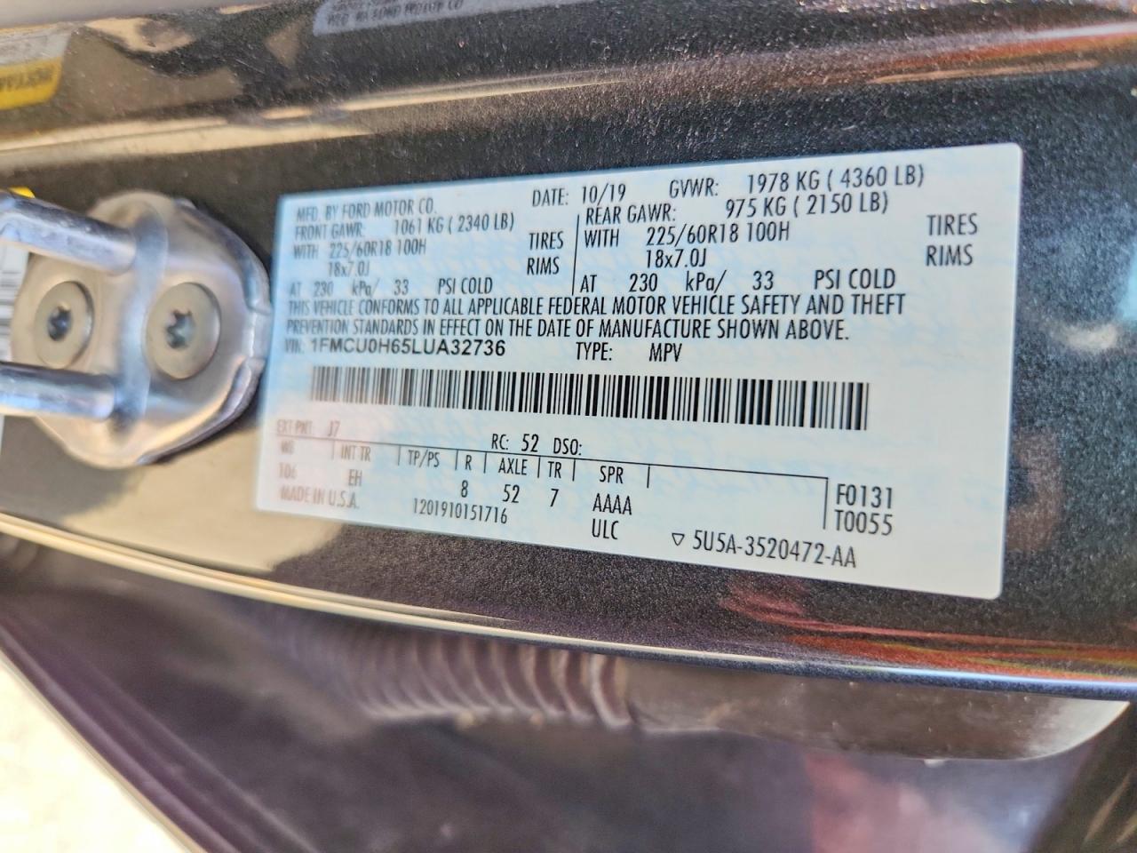 2020 Ford Escape Sel - zdjęcie 14