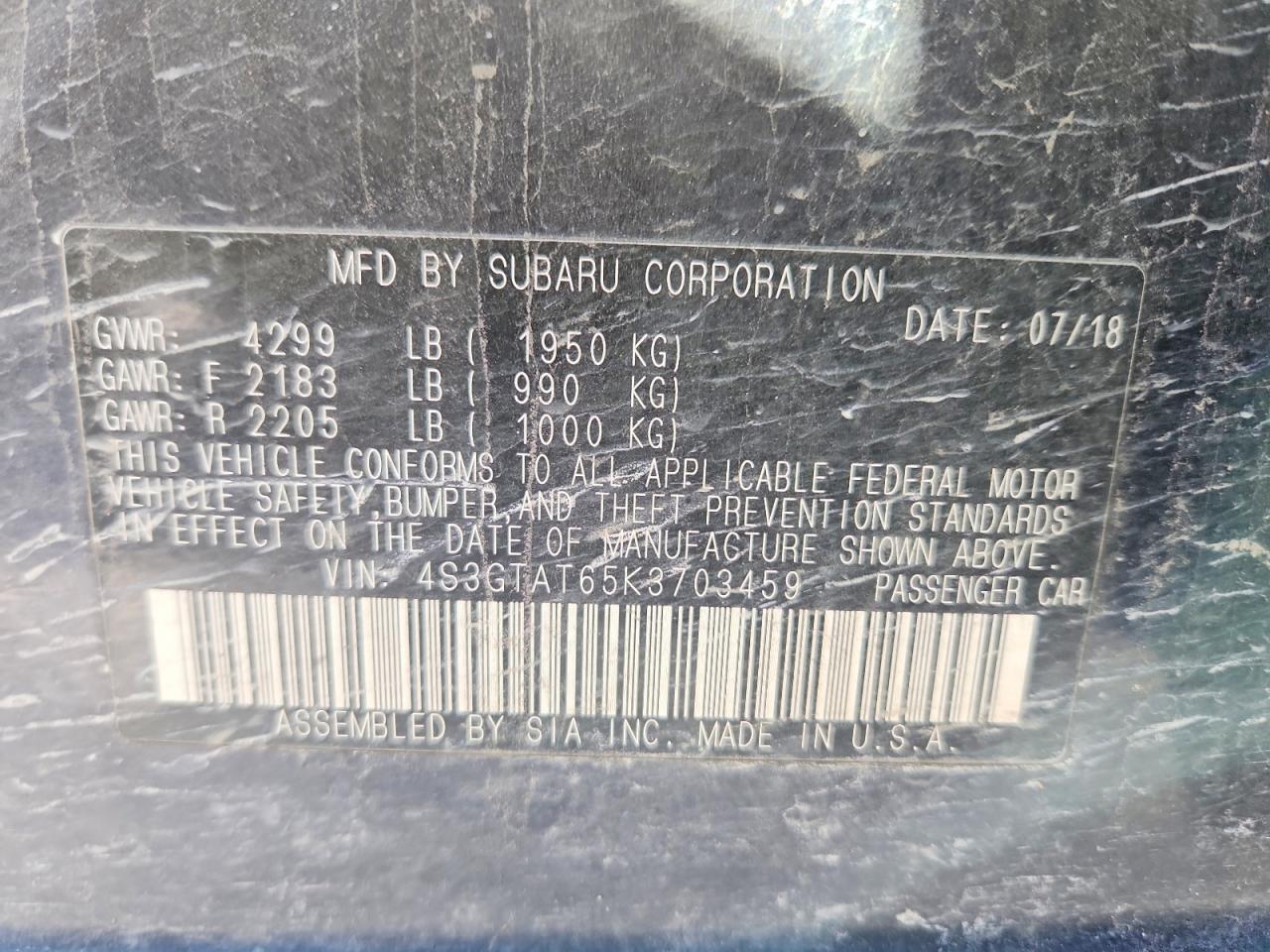 2019 Subaru Impreza Limited - zdjęcie 12