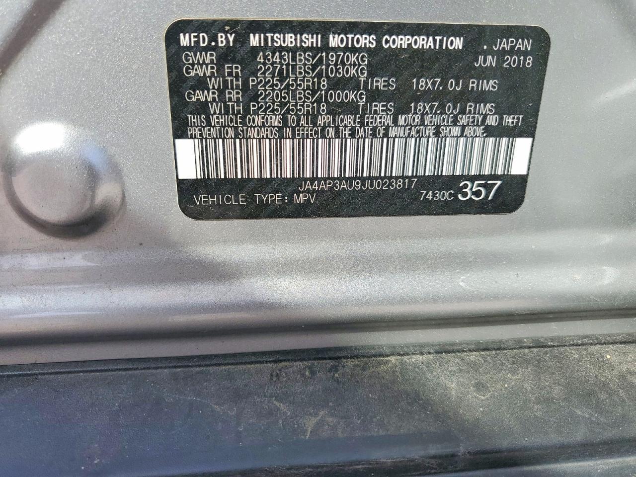 2018 Mitsubishi Outlander Sport Es - zdjęcie 13