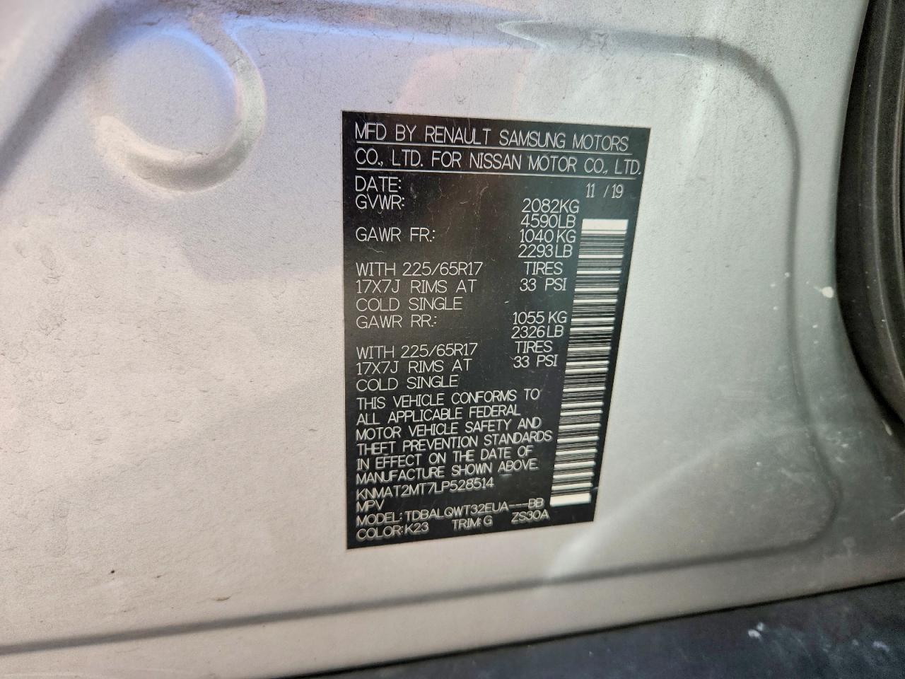 2020 Nissan Rogue Sv - zdjęcie 7