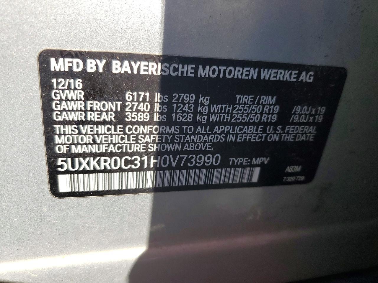 2017 BMW X5 3.0I - zdjęcie 13