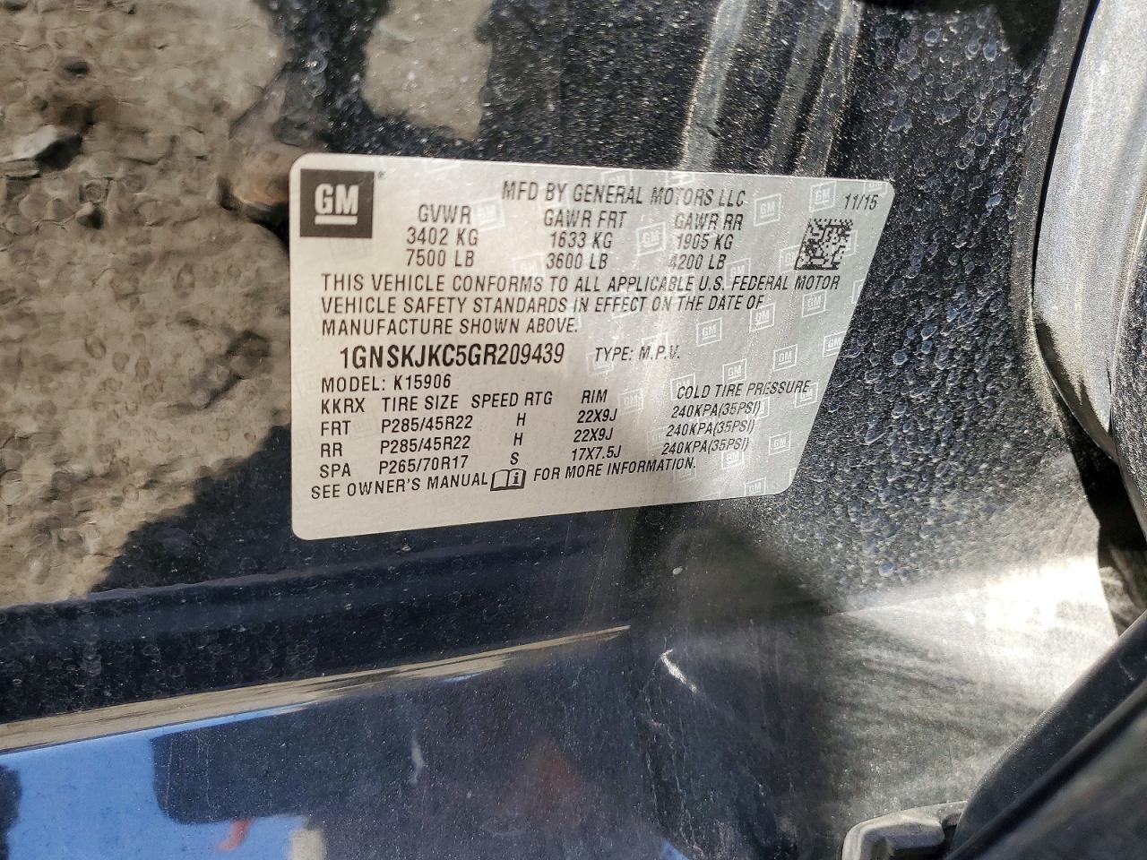 2016 Chevrolet Suburban K1500 Ltz - zdjęcie 13