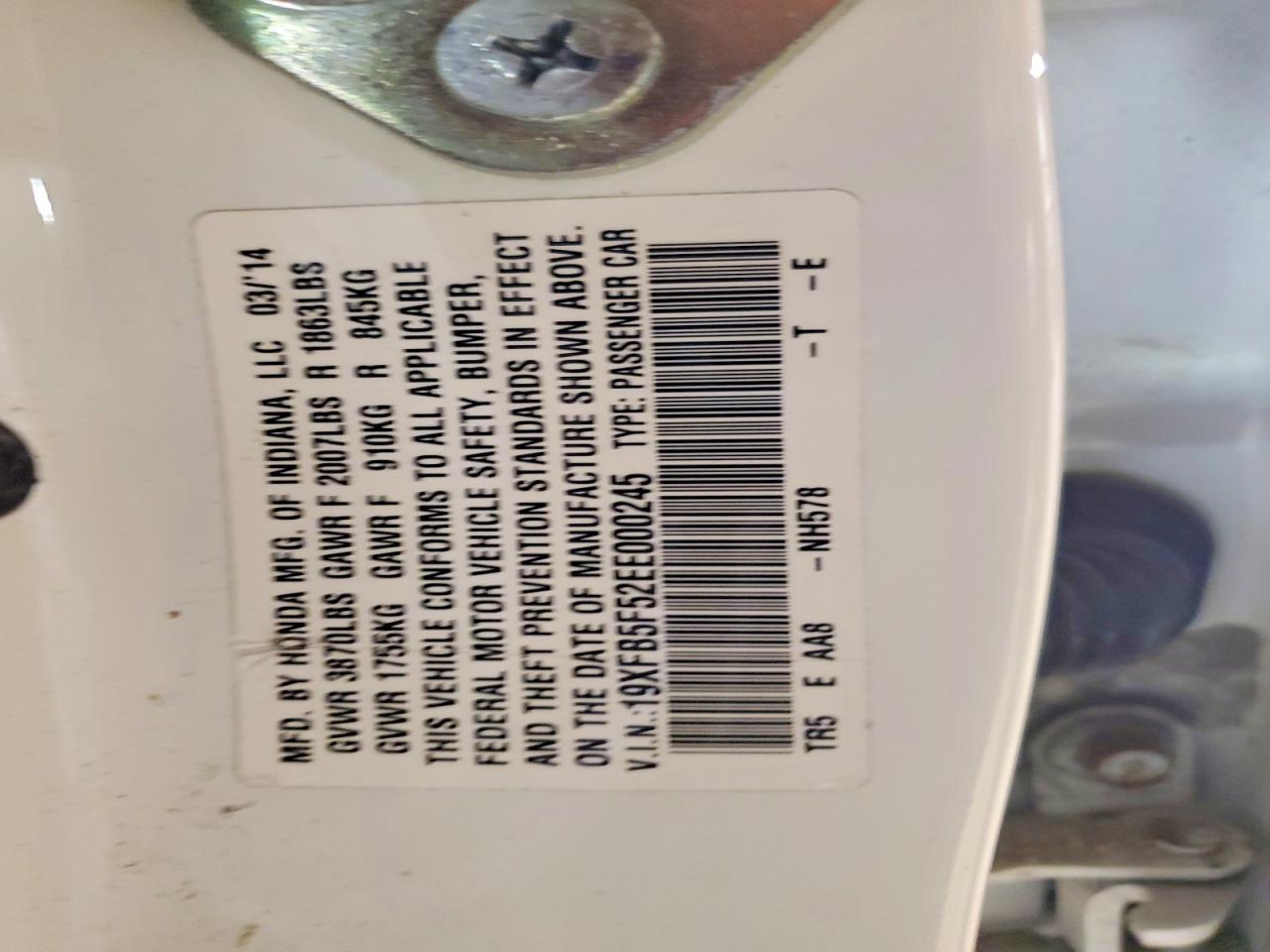 2014 Honda Civic Natural Gas - zdjęcie 12