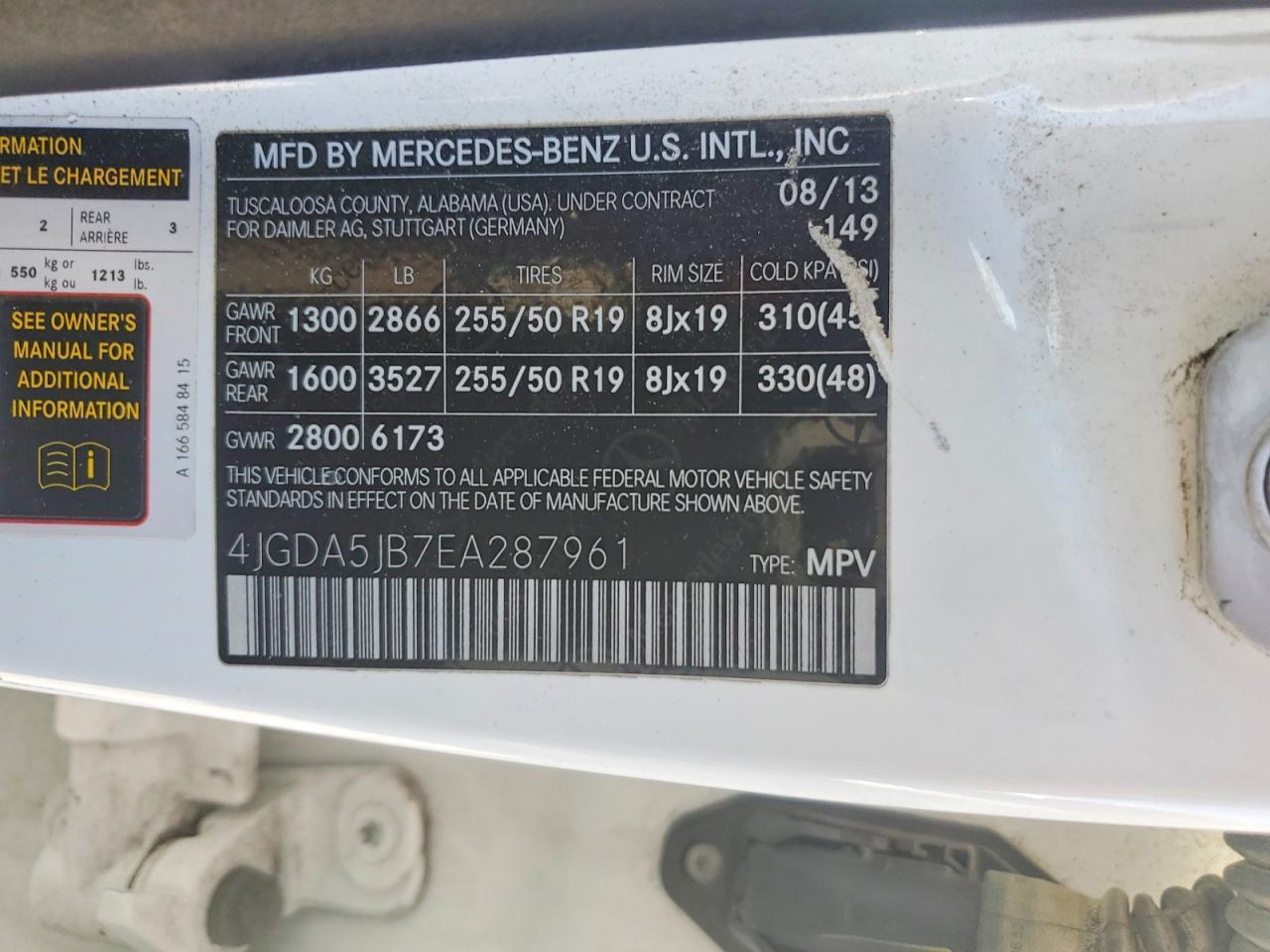 2014 Mercedes-Benz Ml 350 - zdjęcie 13