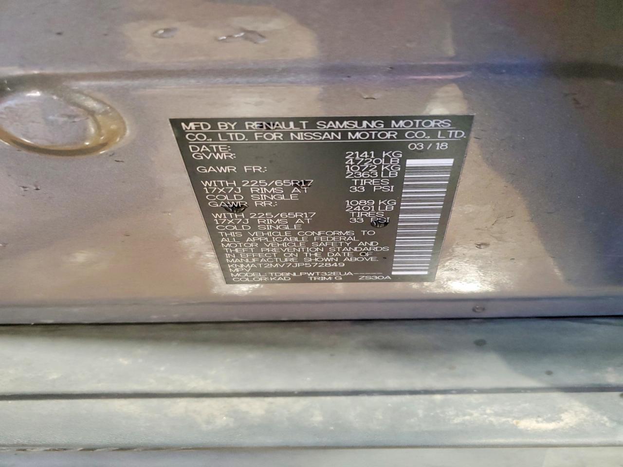 2018 Nissan Rogue S - zdjęcie 13