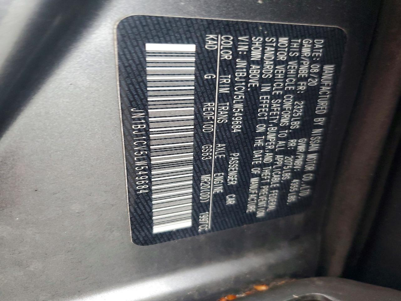 2020 Nissan Rogue Sport S - zdjęcie 13